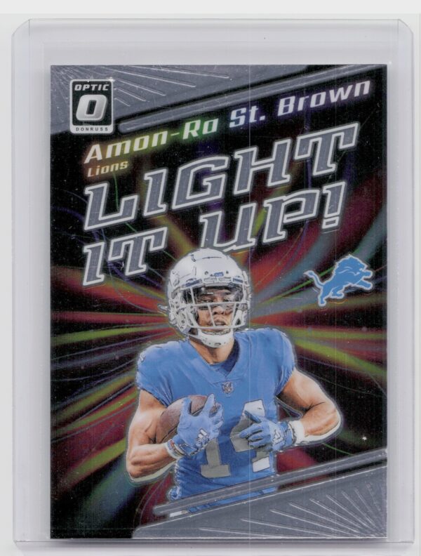 2023 Donruss Optic Amon-Ra St. Brown #LU-AB Lions Light It Up!