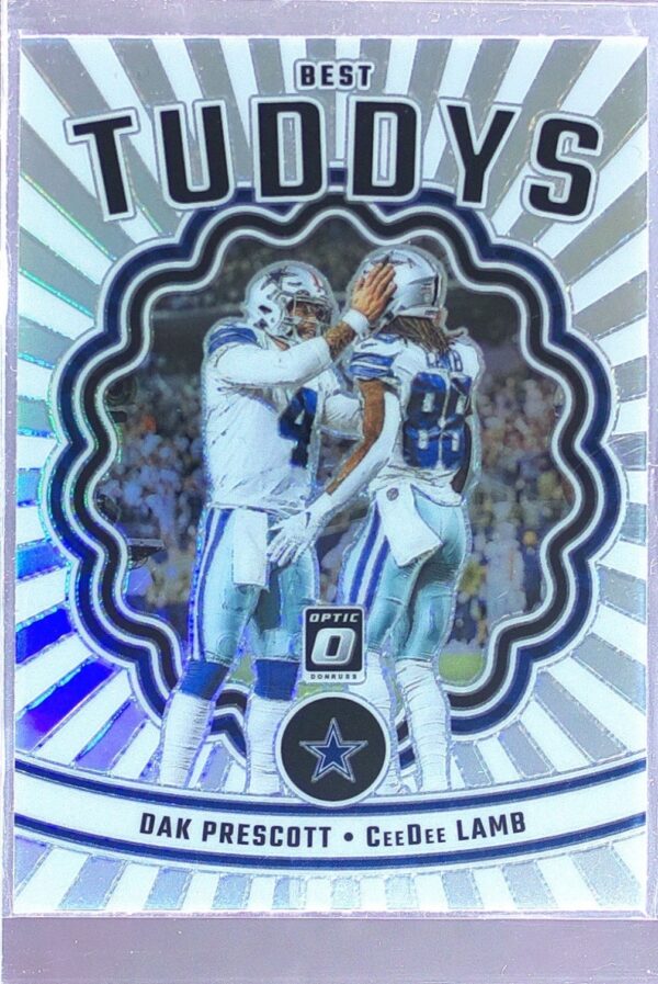 2023 Donruss Optic Dak Prescott / CeeDee Lamb #BT-DC Cowboys Best Tuddys holo