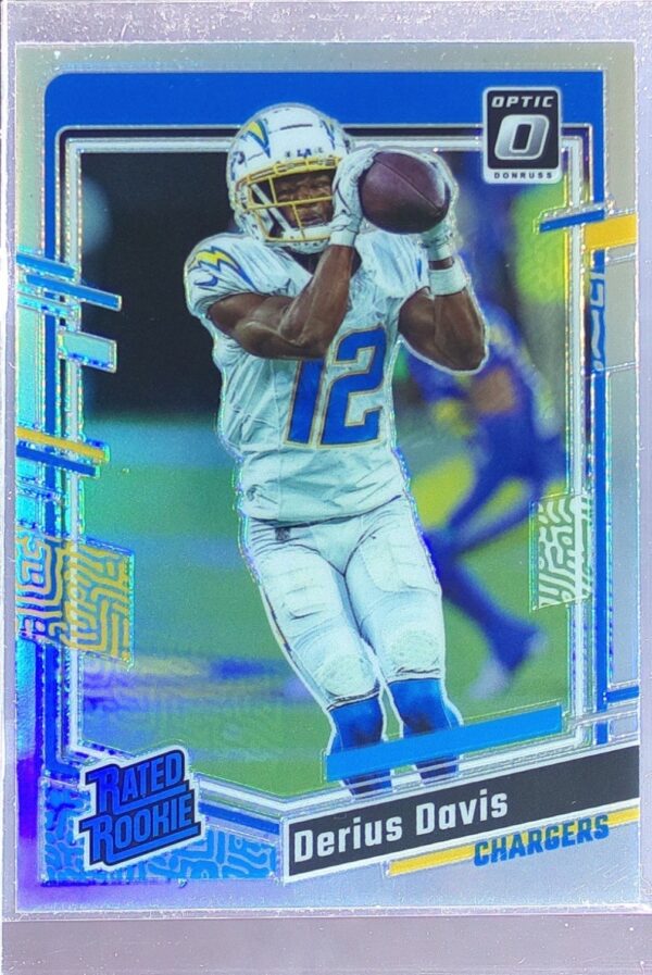 2023 Donruss Optic Derius Davis Holo RC #264 Chargers