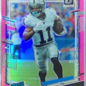 2023 Donruss Optic Tre Tucker Pink RC #261 Raiders