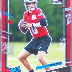 2023 Donruss Tanner McKee Press Proof Red RC #383 Eagles