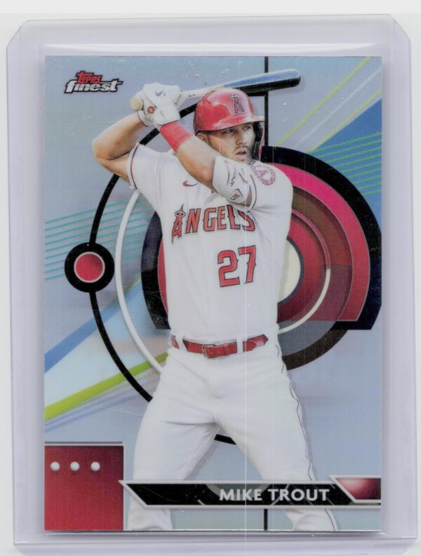 2023 Finest Mike Trout Refractor #90 Angels