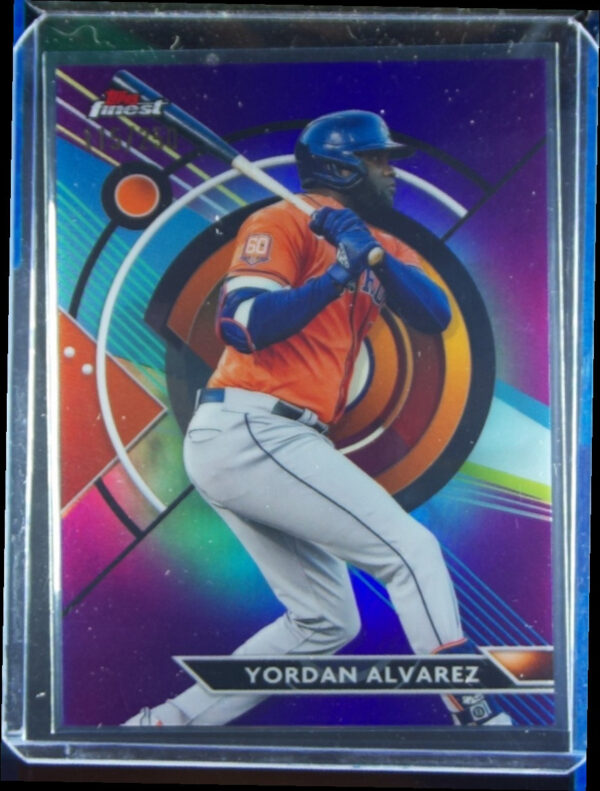2023 Finest Yordan Alvarez Purple Refractor SN250 #61 Astros