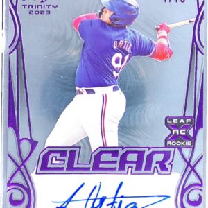 2023 Leaf Trinity Abimelec Ortiz Auto /10 #CA-AO1 Clear Autograph Purple