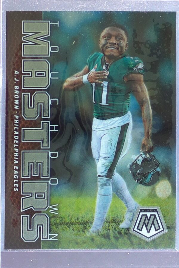 2023 Mosaic A.J. Brown #TM-AJB Eagles Touchdown Masters Mosaic