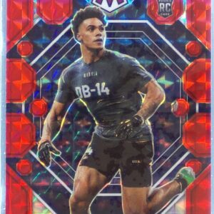2023 Mosaic Christian Gonzalez Red Mosaic RC #300 Patriots