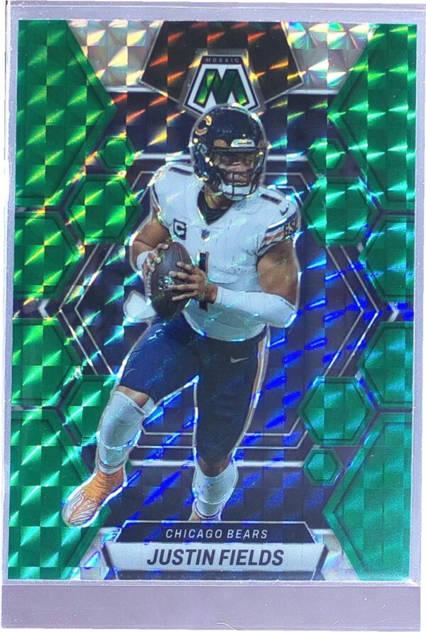 2023 Mosaic Justin Fields Green Mosaic #33 Bears