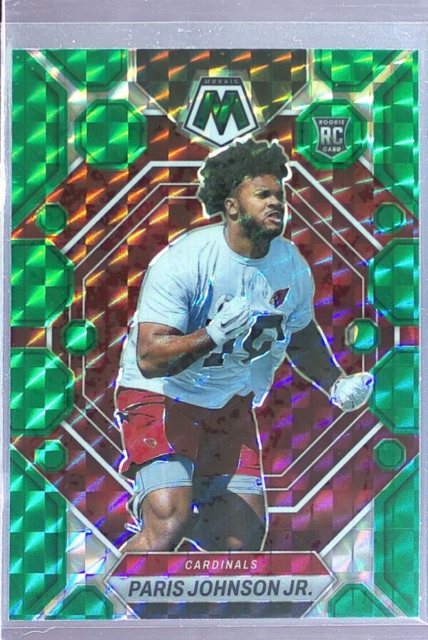 2023 Mosaic Paris Johnson Jr. Green Mosaic #354 Cardinals