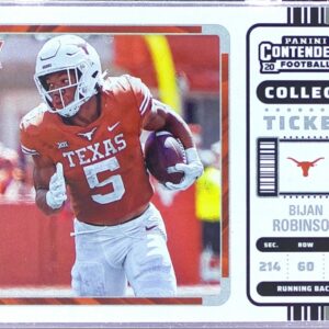 2023 Panini Chronicles Draft Picks Bijan Robinson RC #7 Longhorns Contenders