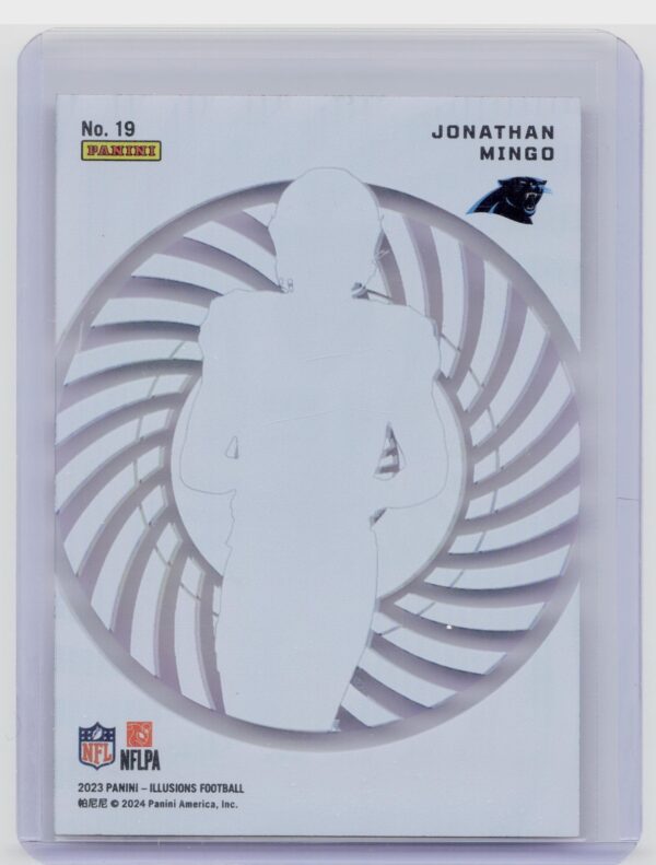 2023 Panini Illusions Jonathan Mingo RC #19 Panthers Mystique - Image 3