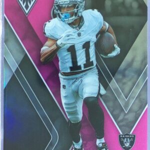 2023 Panini Phoenix Tre Tucker Pink /199 RC #140 Raiders