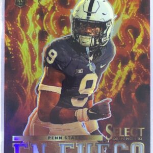 2023 Panini Select Draft Picks Joey Porter Jr. RC #EF-JP Lions En Fuego Silver