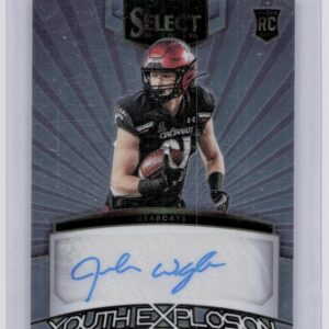 2023 Panini Select Draft Picks Josh Whyle Auto #YS-JOW Bearcats Youth Explosion