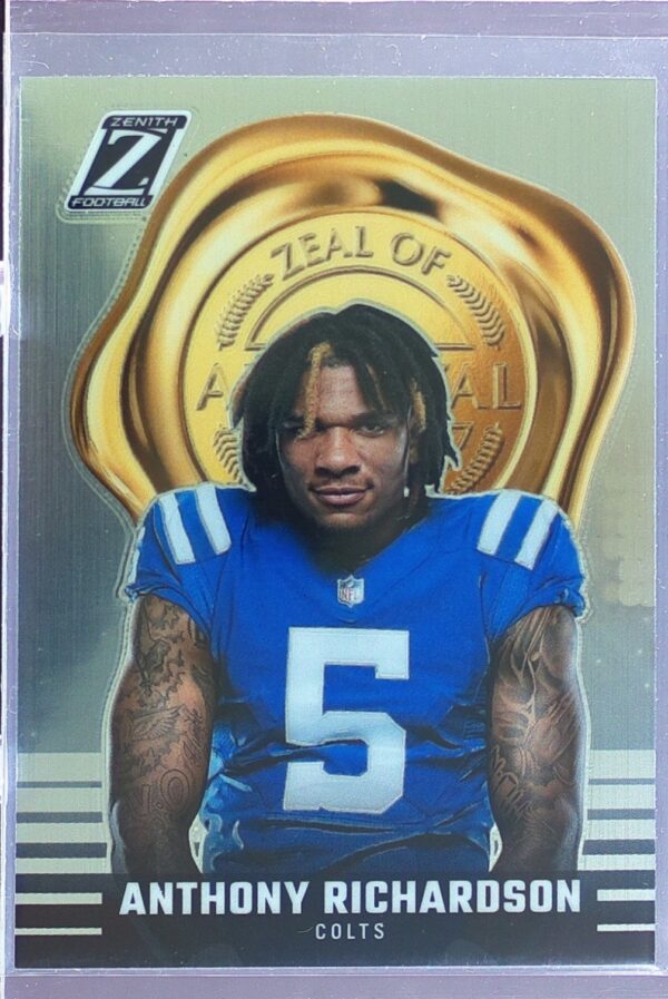 2023 Panini Zenith Anthony Richardson #26 Colts Zeal of Approval