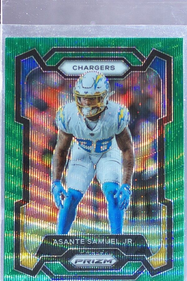 2023 Prizm Asante Samuel Jr. Green Wave #152 Chargers