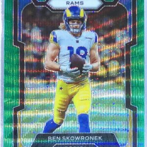 2023 Prizm Ben Skowronek Green Wave #163 Rams