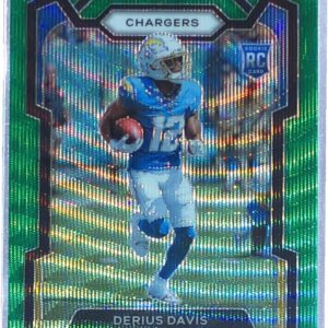 2023 Prizm Derius Davis Green Wave RC #351 Chargers