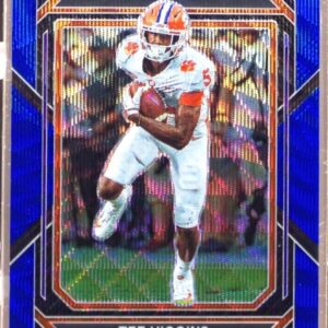2023 Prizm Draft Picks Tee Higgins Prizms Blue Wave /249 #91 Tigers