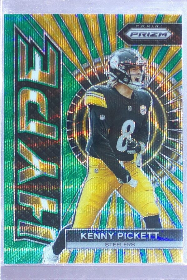 2023 Prizm Kenny Pickett #H-5 Steelers Hype Prizms Green Wave