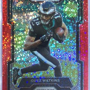 2023 Prizm Quez Watkins Red Sparkle #246 Eagles