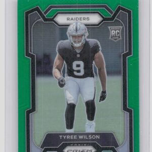2023 Prizm Tyree Wilson Green RC #363 Raiders