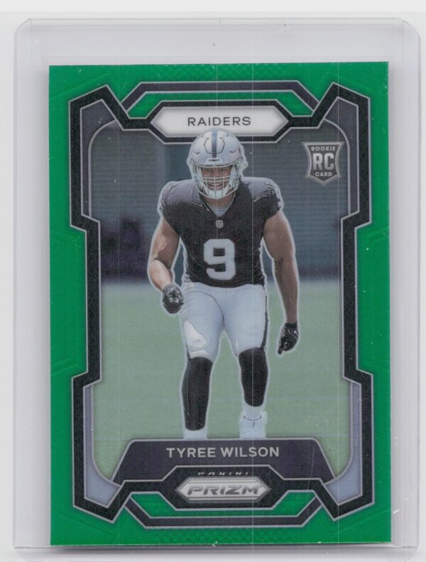 2023 Prizm Tyree Wilson Green RC #363 Raiders