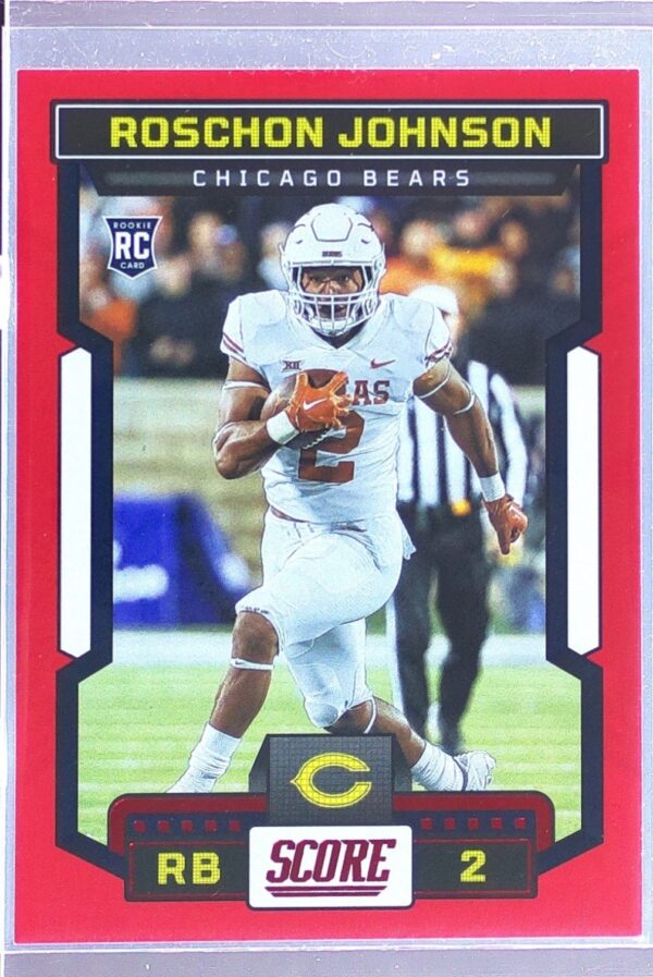 2023 Score Roschon Johnson Red RC #335 Bears