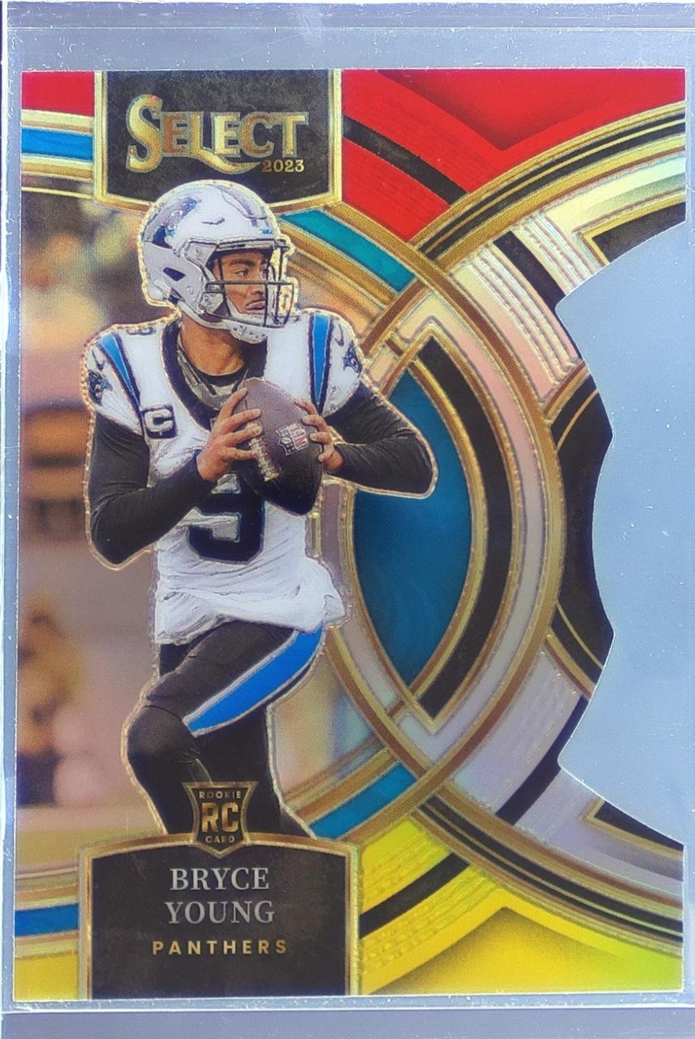 2023 Select Bryce Young Red and Blue Prizms Die Cuts RC #167 Panthers