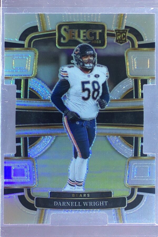 2023 Select Darnell Wright Silver Prizms Die Cuts RC #17 Bears
