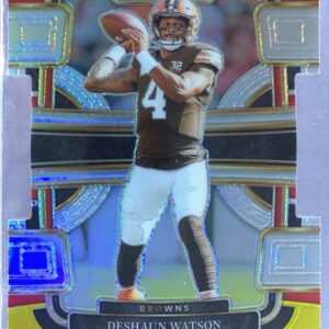2023 Select Deshaun Watson Green and Yellow Prizms Die Cuts #25 Browns