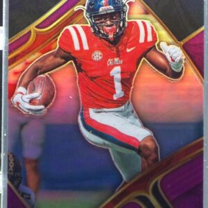 2023 Select Draft Picks A.J. Brown Purple Prizm /75 #157 Rebels