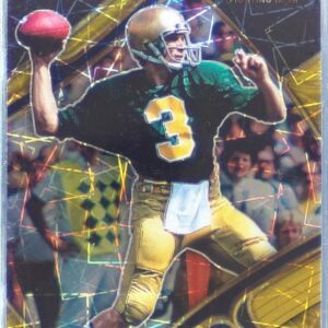2023 Select Draft Picks Joe Montana Gold Lazer Prizm #195 Irish