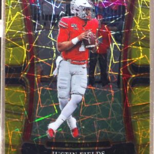 2023 Select Draft Picks Justin Fields Gold Lazer Prizm #38 Buckeyes