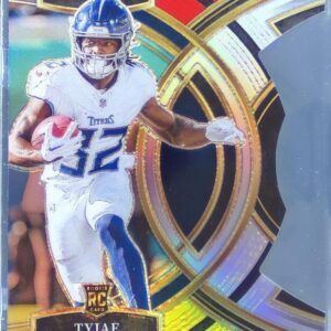 2023 Select Tyjae Spears Red and Yellow Prizms Die Cuts RC #172 Titans