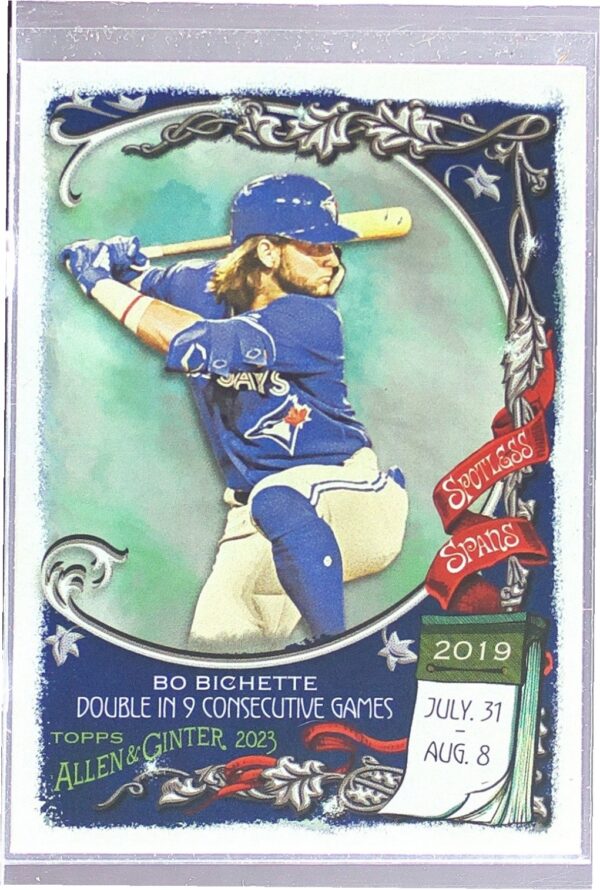 2023 Topps Allen & Ginter Bo Bichette #SS-2 Jays Spotless Spans