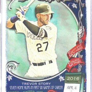 2023 Topps Allen & Ginter Trevor Story #SS-31 Rockies Spotless Spans