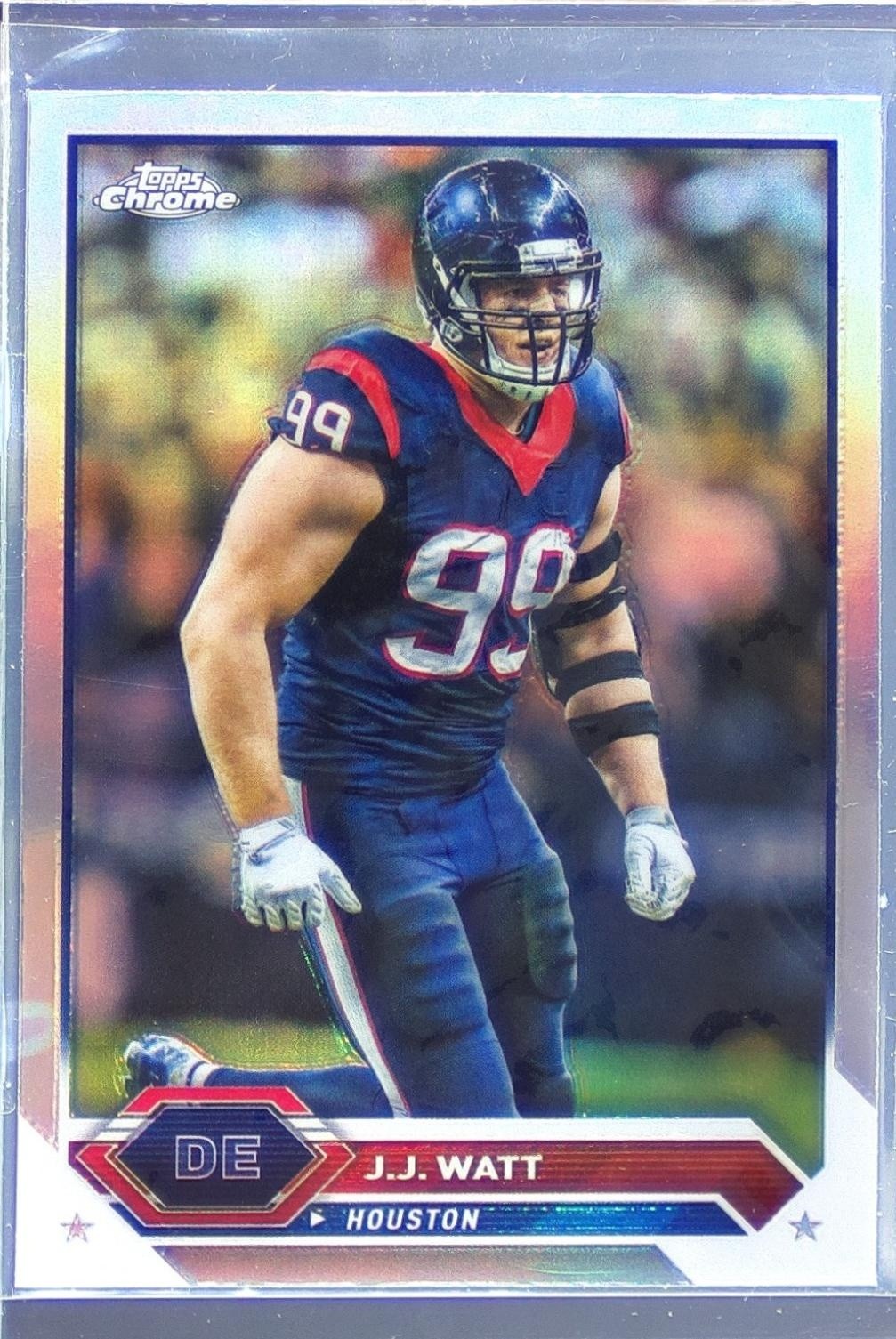 2023 Topps Composite J.J. Watt Topps Chrome Refractor #47 Texans