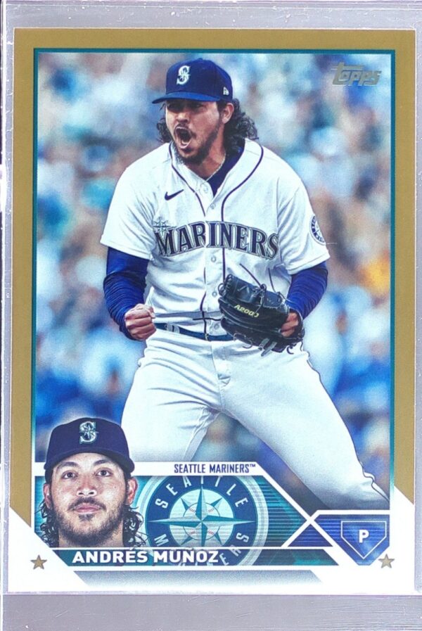 2023 Topps Update Andres Munoz Gold /2023 #US21 Mariners