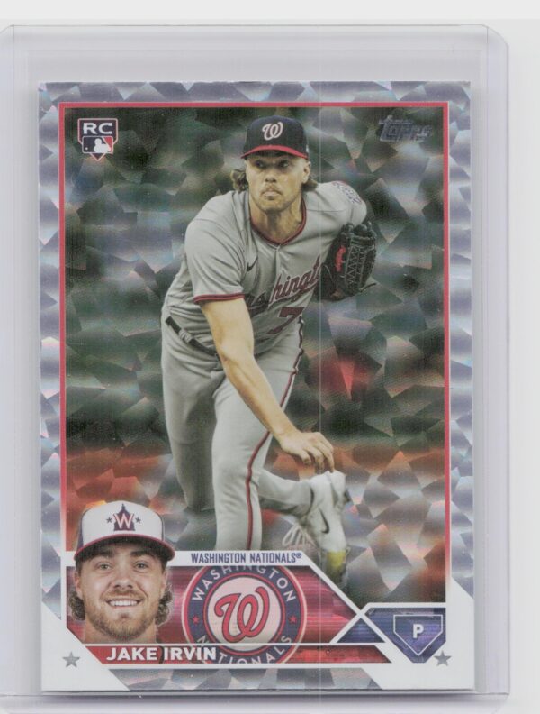2023 Topps Update Jake Irvin Silver Pattern Foilboard #US224 Nationals