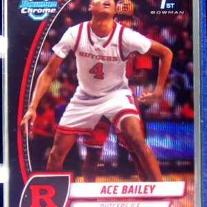 2024-25 Bowman University Chrome Ace Bailey Black Wave Refractor RC #1 Knights