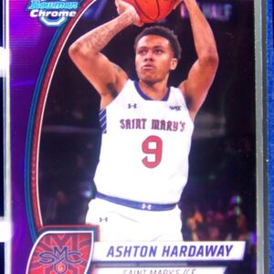2024-25 Bowman University Chrome Ashton Hardaway Purple Lava Refractor RC #93