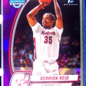 2024-25 Bowman University Chrome Derrion Reid Purple Lava Refractor RC #20 Tide