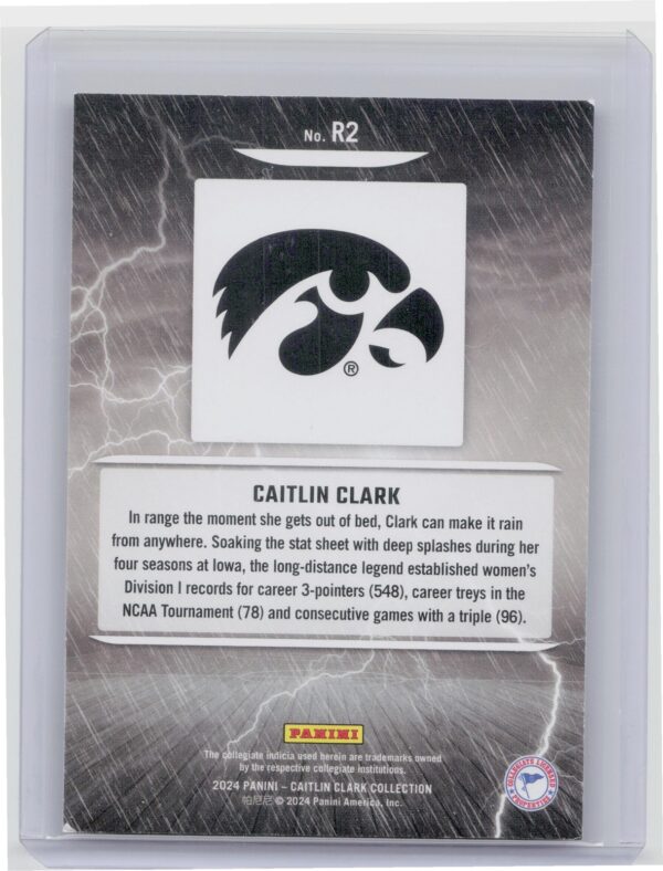 2024-25 Panini Caitlin Clark Collection #R2 Hawkeyes Raining 3s - Image 3