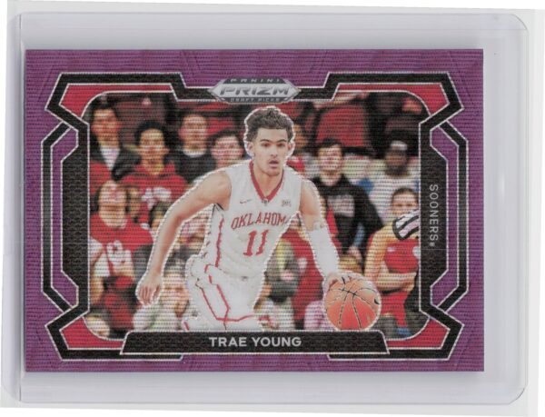 2024-25 Panini Prizm Draft Picks Trae Young Prizms Purple Wave #49 Sooners
