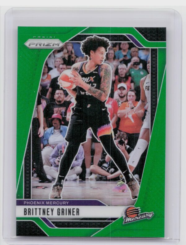 2024-25 Panini Prizm WNBA Brittney Griner Green Prizms #113 Mercury