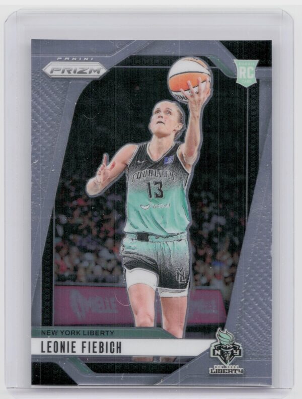 2024-25 Panini Prizm WNBA Leonie Fiebich RC 30 Liberty