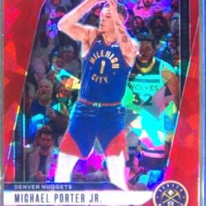 2024-25 Prizm Michael Porter Jr. Prizms Red Ice #29 Nuggets