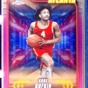 2024-25 Topps Chrome Kobe Bufkin Pink Refractor #29 Hawks