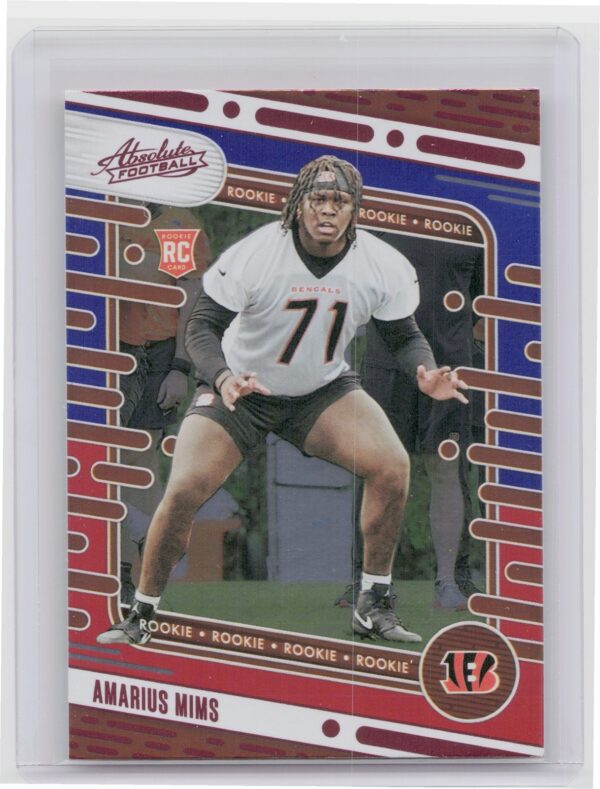 2024 Absolute Amarius Mims Red and Blue RC 118 Bengals