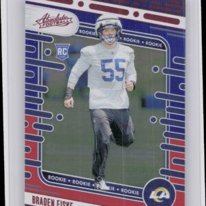 2024 Absolute Braden Fiske Red and Blue RC #139 Rams